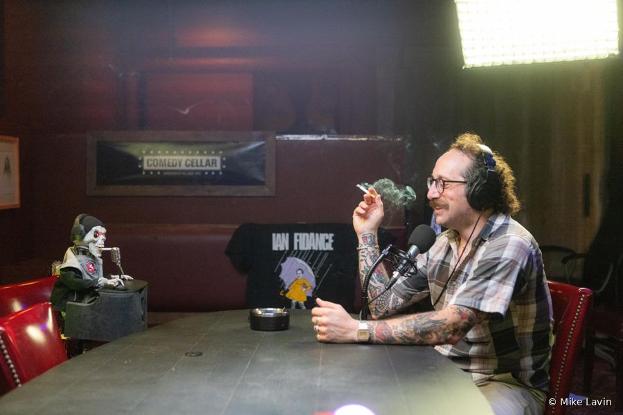 Comedian Dave Attell riffing with Deadman