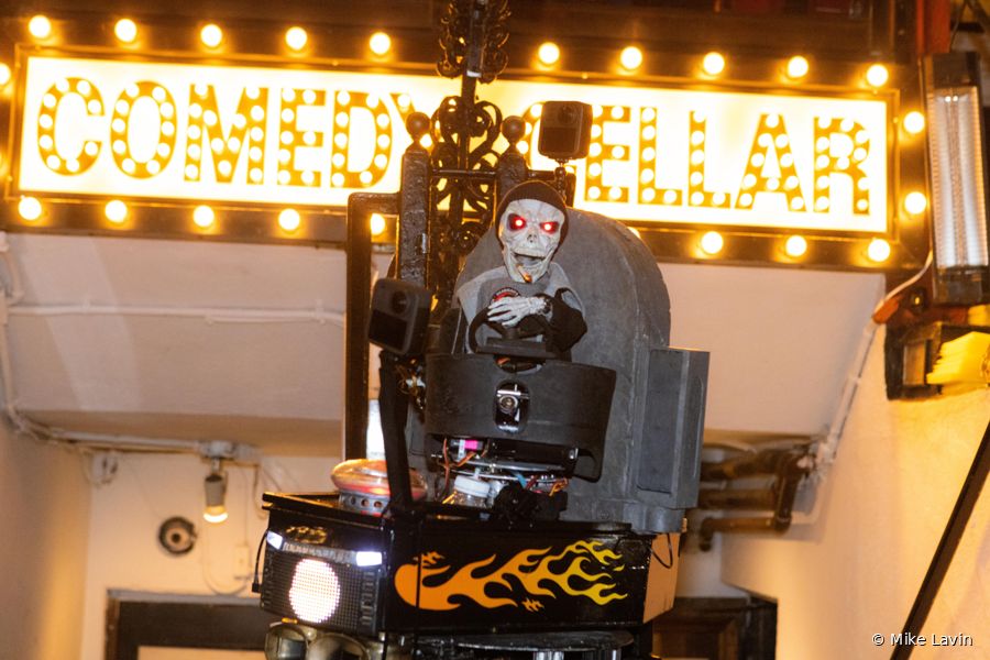 Deadman rolling up under the marquee lights
