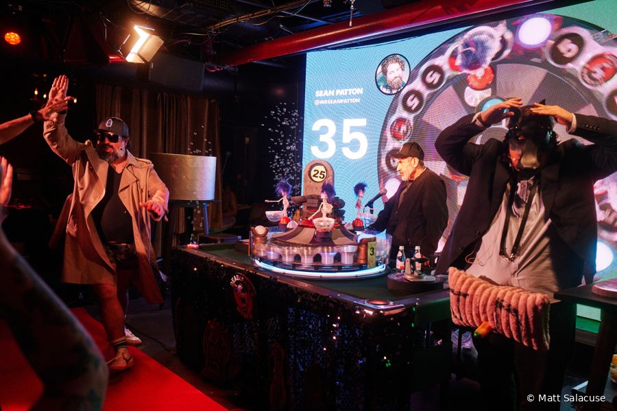 Contestants battle it out on stage